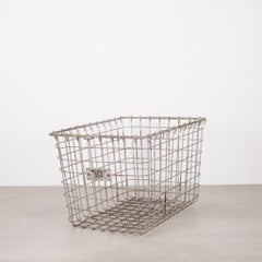 Medart Gym Locker Wire Baskets, circa 1940-1950