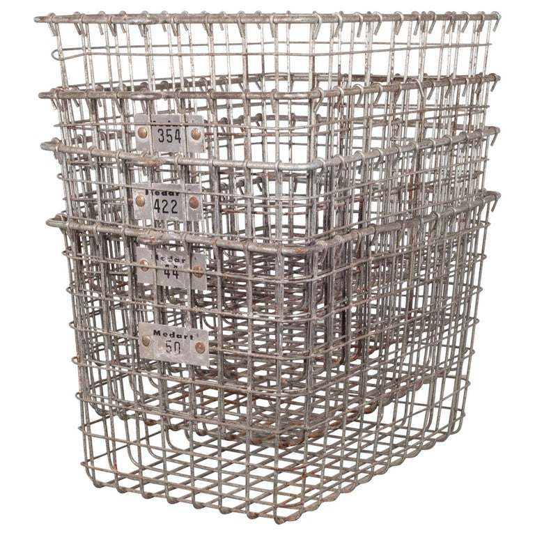 Medart Gym Locker Wire Baskets, circa 19401950 at 1stDibs wire gym