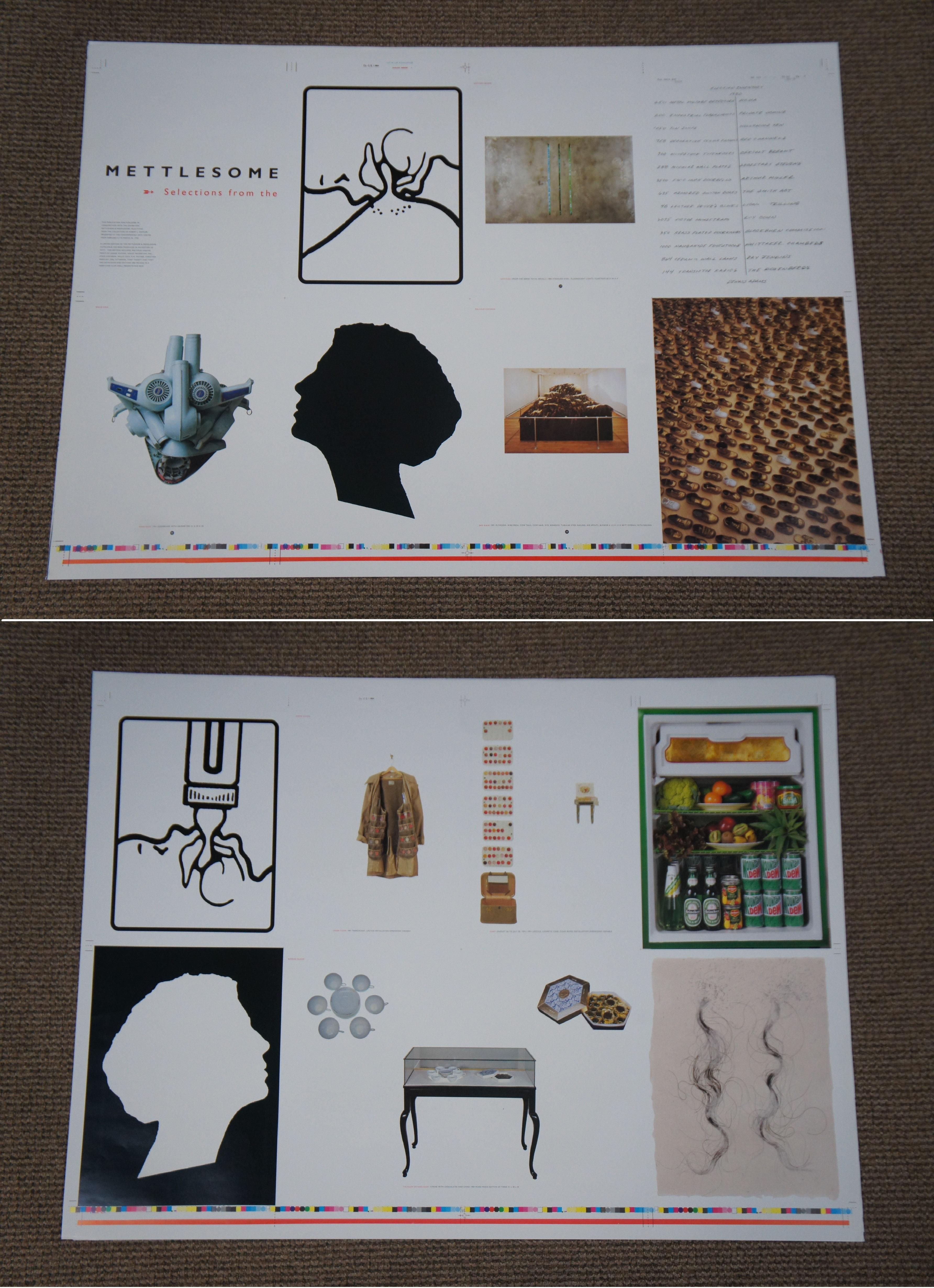 Paper Meddlesome & Mettlesome Exhibition Catalog Press Sheet Lot Contemporary Artwork For Sale