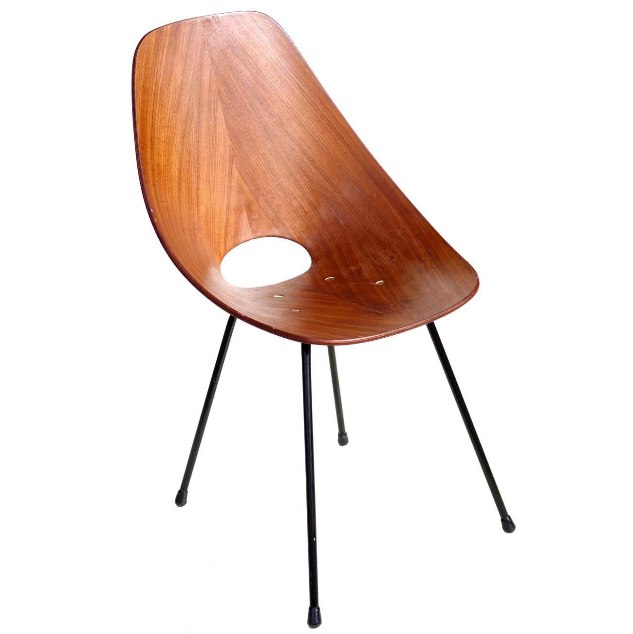 "Medea" by Vittorio Nobili Italian Midcentury Design Bentwood Chair