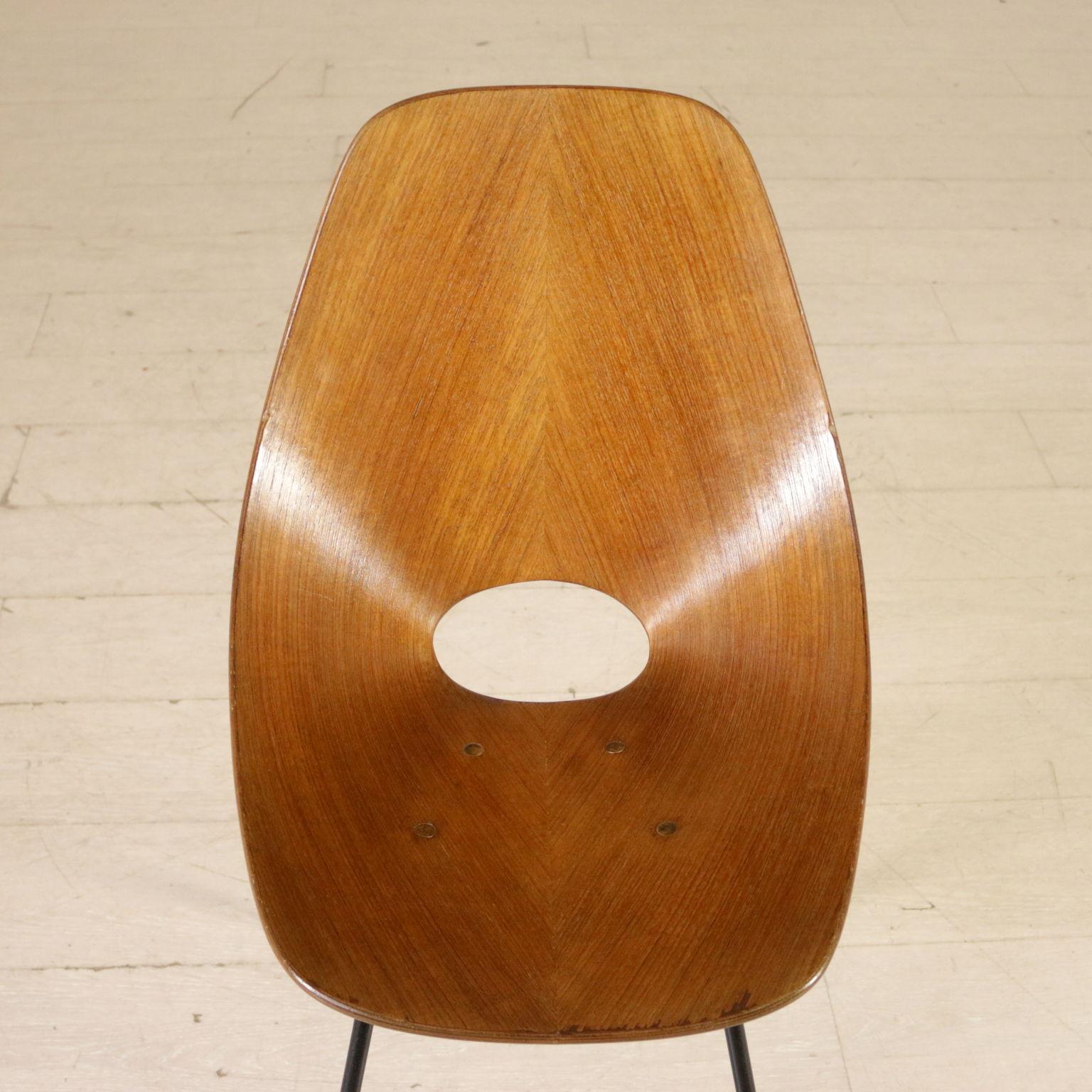 Mid-Century Modern Medea Chair by Vittorio Nobili Bent Wood Vintage, Italy, 1950s