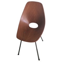 Medea Chair Vittorio Nobili/Fratelli Tagliabue 1955 Iron Wood Brass, Italy