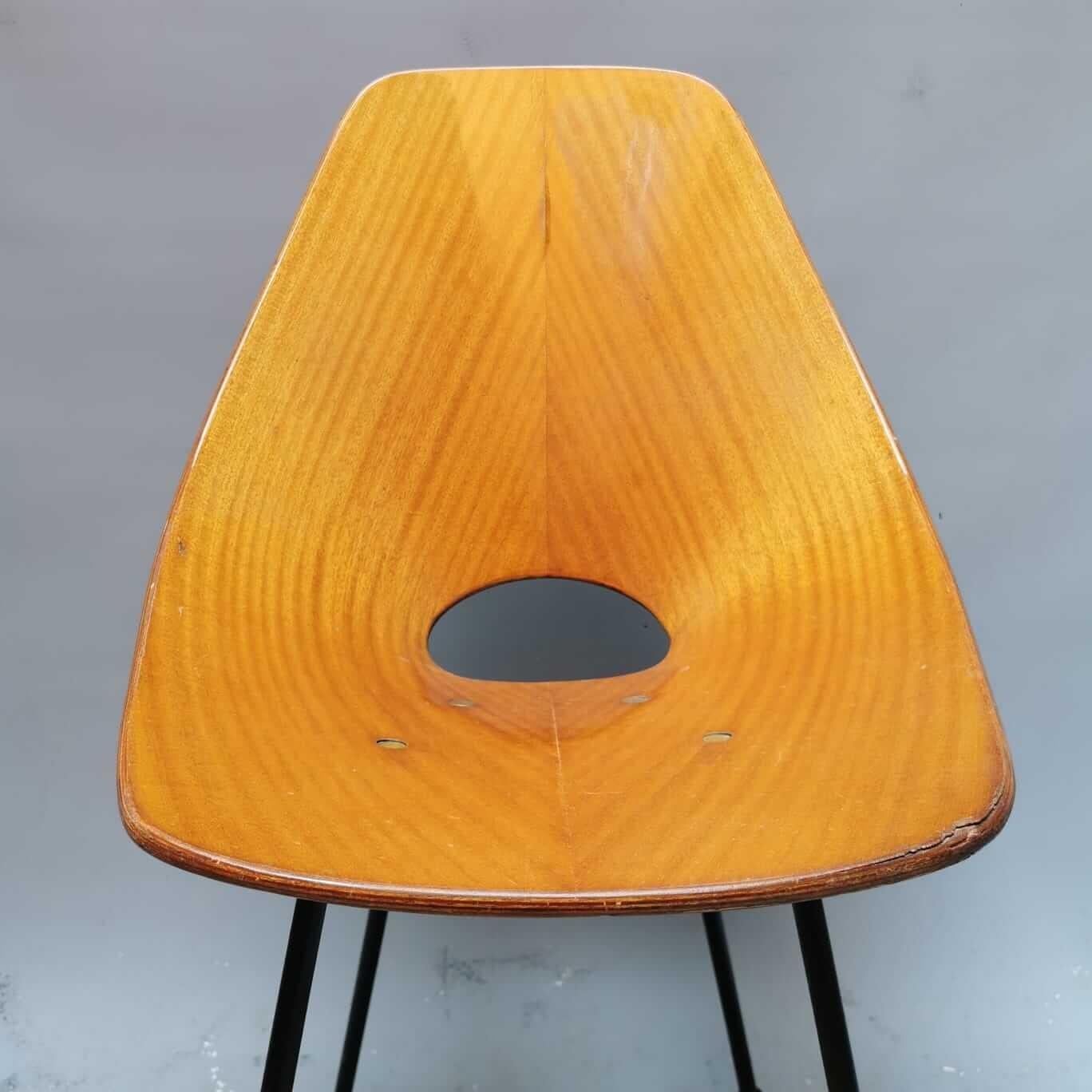 Midcentury Italian Medea Chair by Vittorio Nobili, Set of 2 For Sale 4
