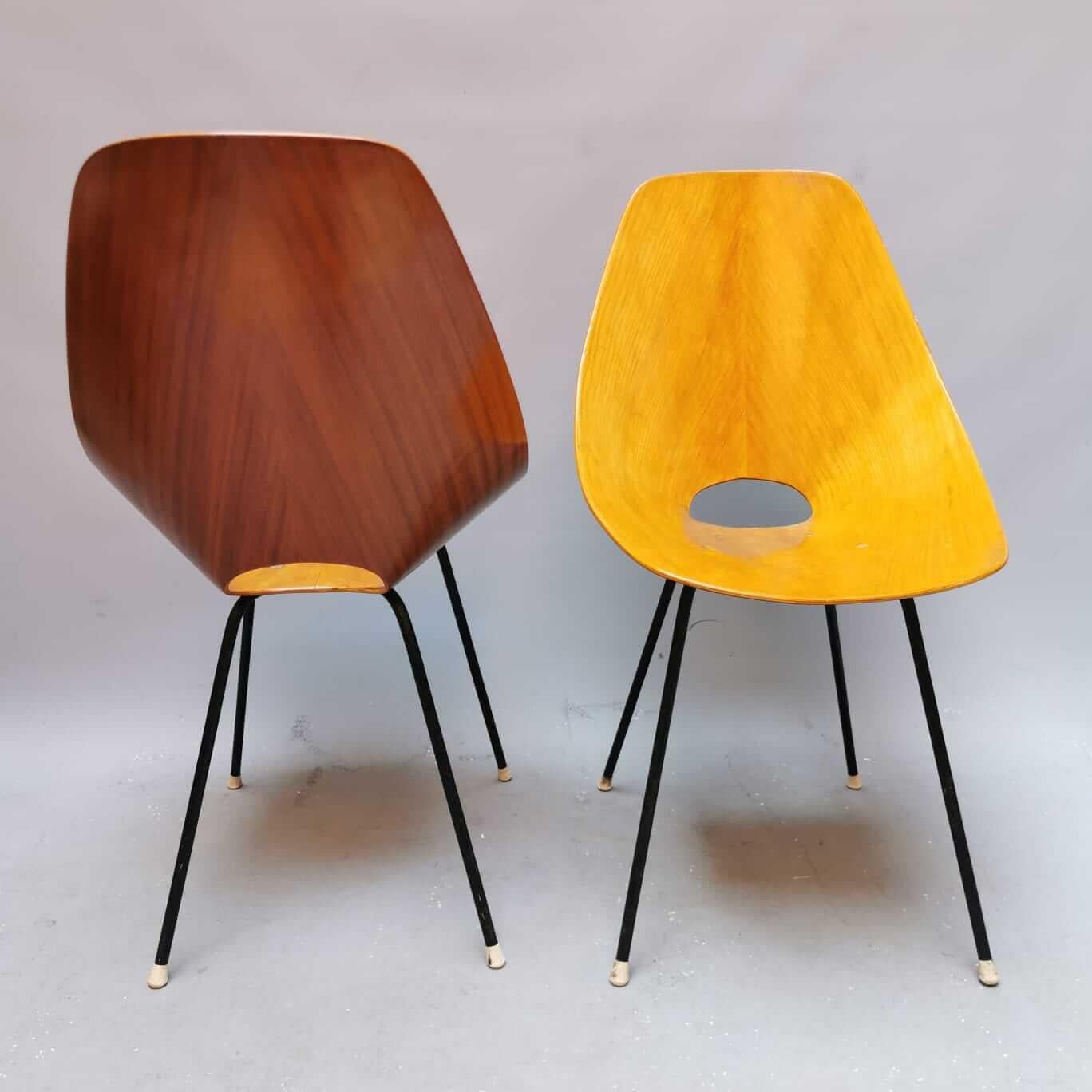 Mid-20th Century Midcentury Italian Medea Chair by Vittorio Nobili, Set of 2 For Sale