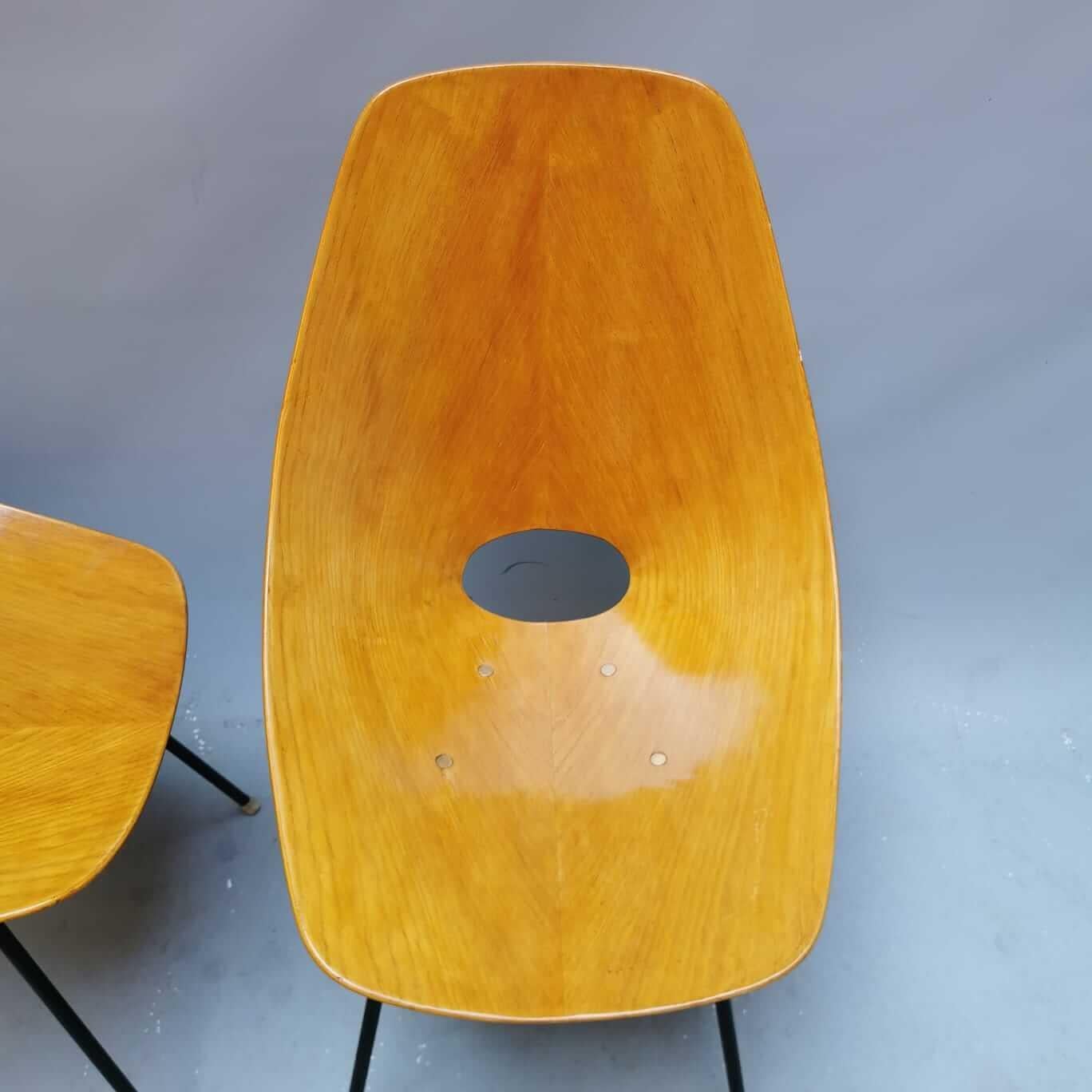 Midcentury Italian Medea Chair by Vittorio Nobili, Set of 2 For Sale 1