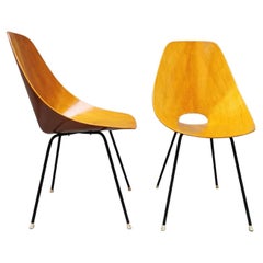 Used Midcentury Italian Medea Chair by Vittorio Nobili, Set of 2