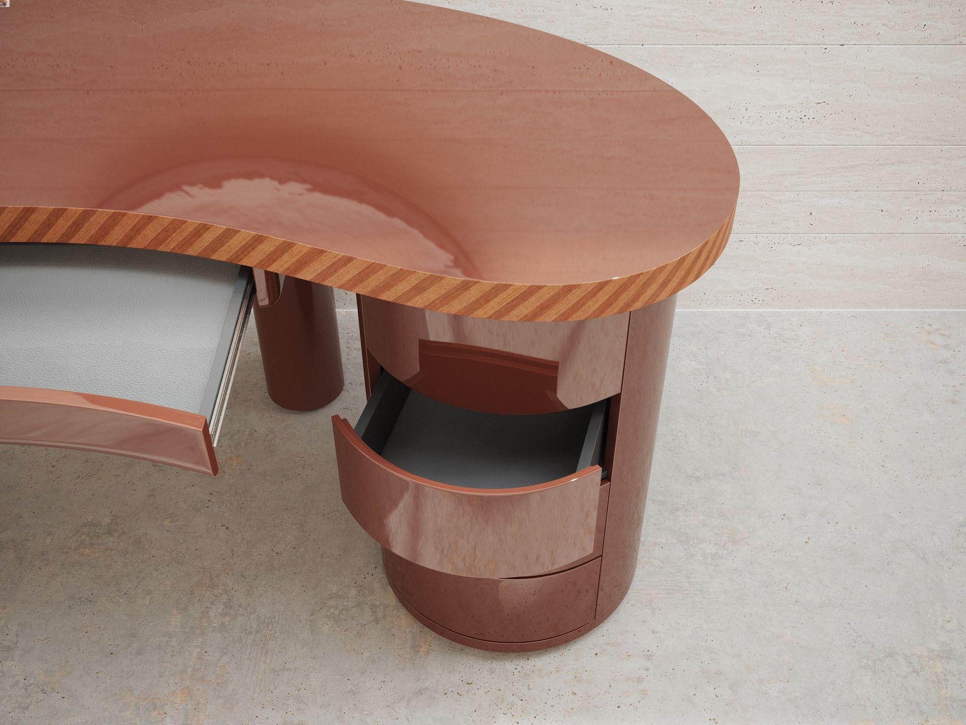 Hand-Crafted MEDEA Desk in glossy finish For Sale