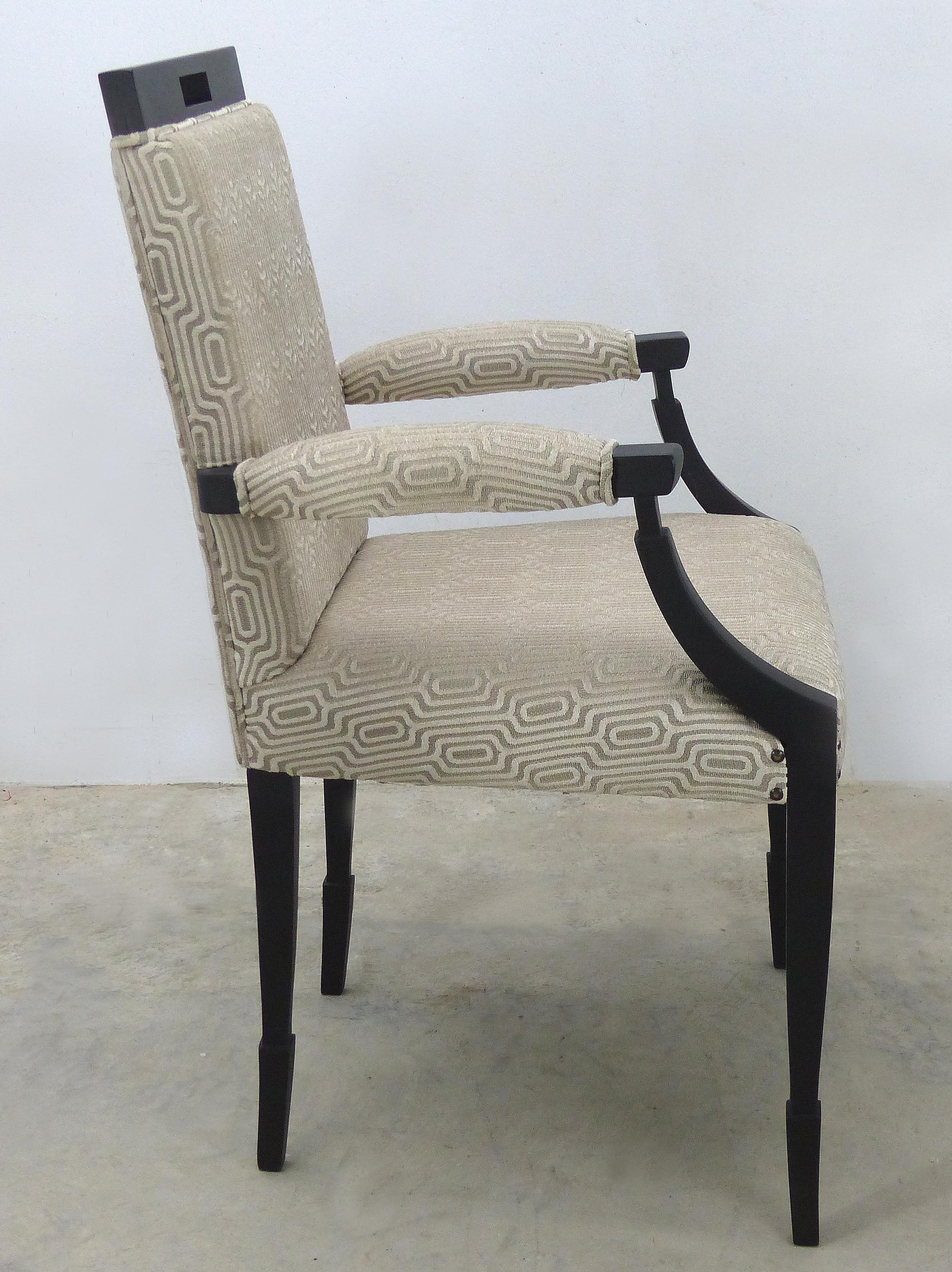 Medea Mobilidea Washington Dining Chairs by Alessandro La Spada, Set of Eight In Excellent Condition In Miami, FL
