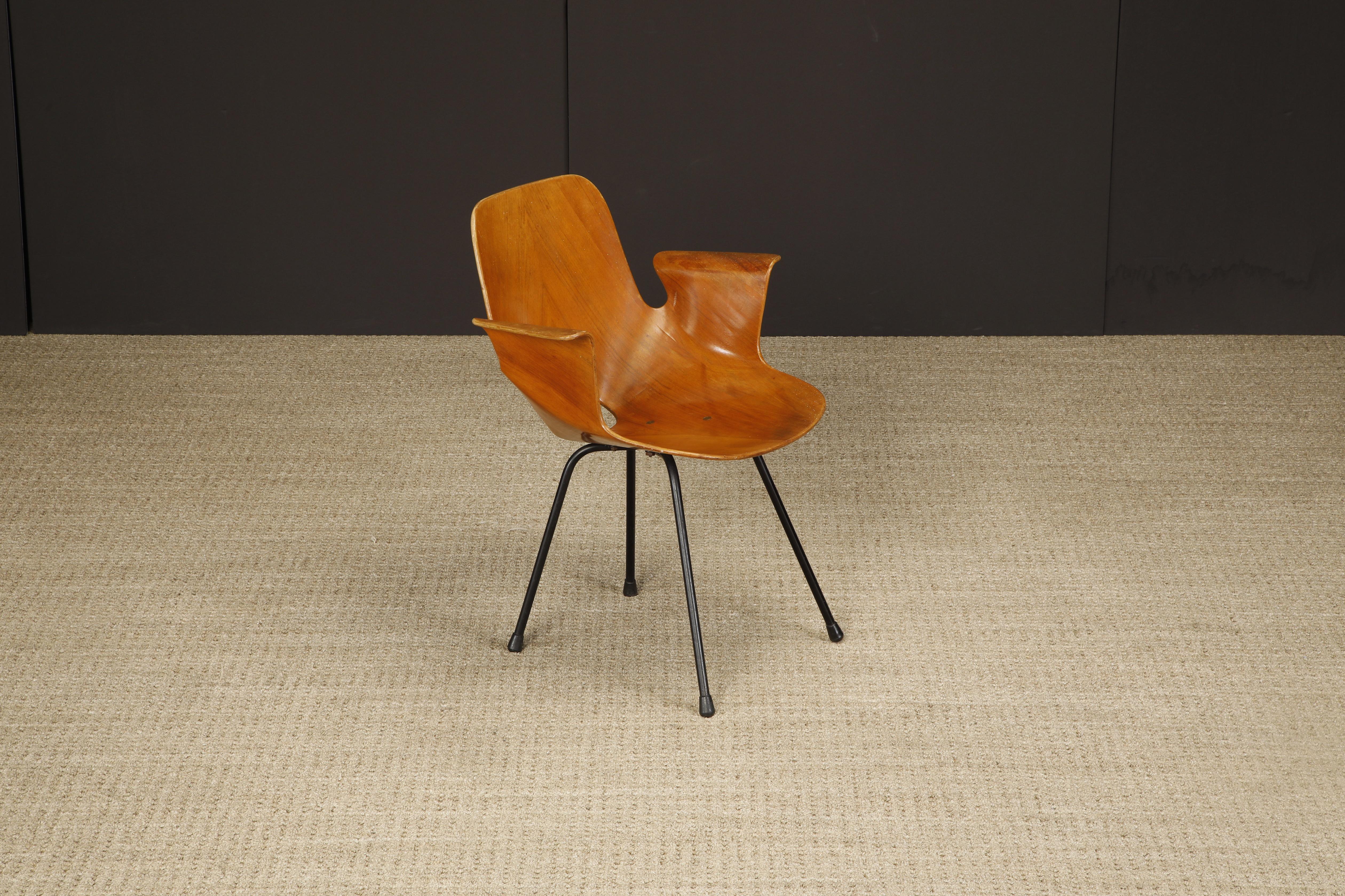 'Medea' Model 102 Bentwood Armchair by Vittorio Nobili, c 1955 Italy, Signed For Sale 3