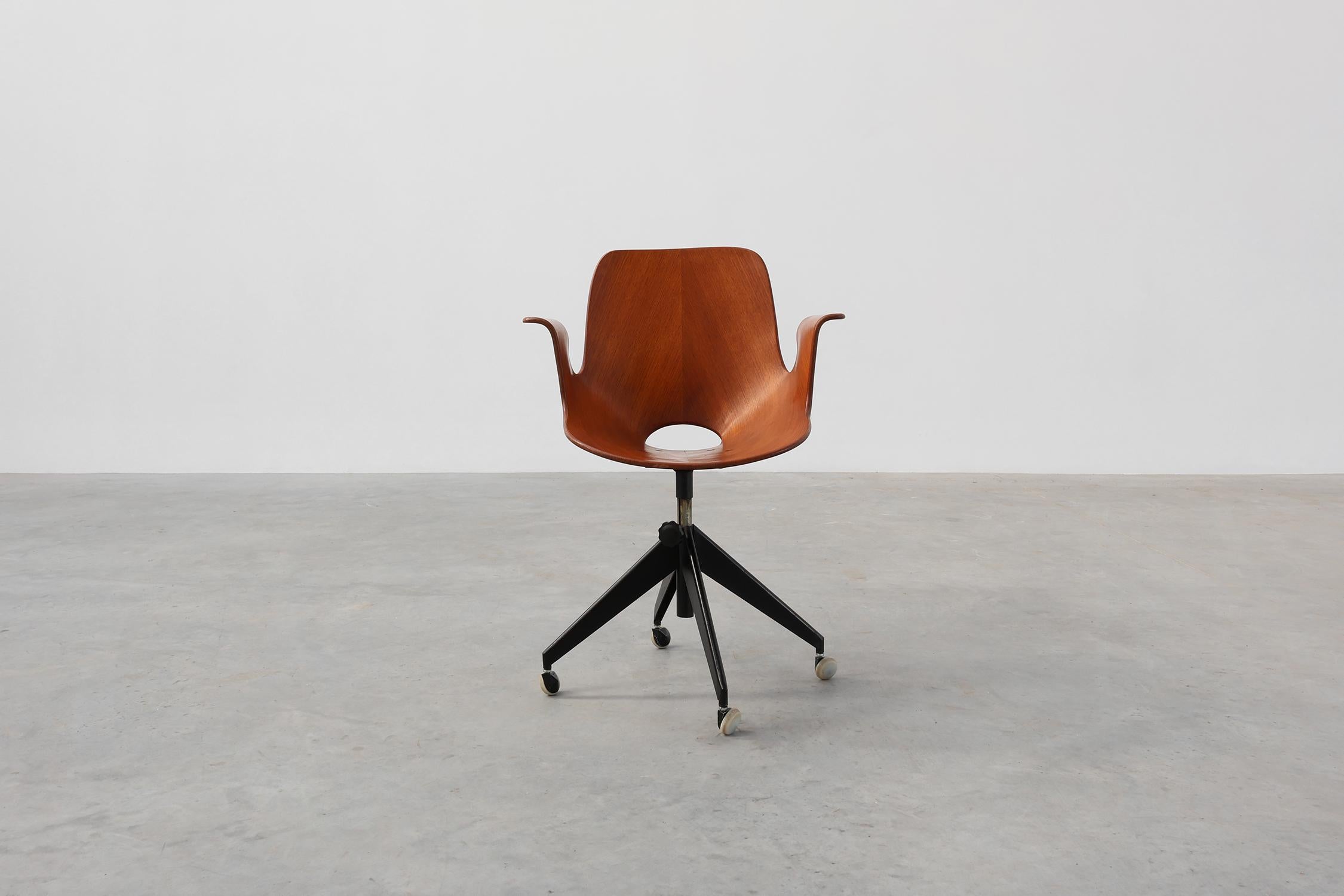 Medea Chair Medea office chair by Vittorio Nobili for Fratelli Tagliabue, Italy ...