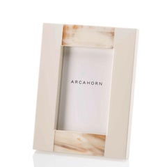 Medea Picture Frame in Lacquered Wood with Corno Italiano Inlays, Mod. 5314c