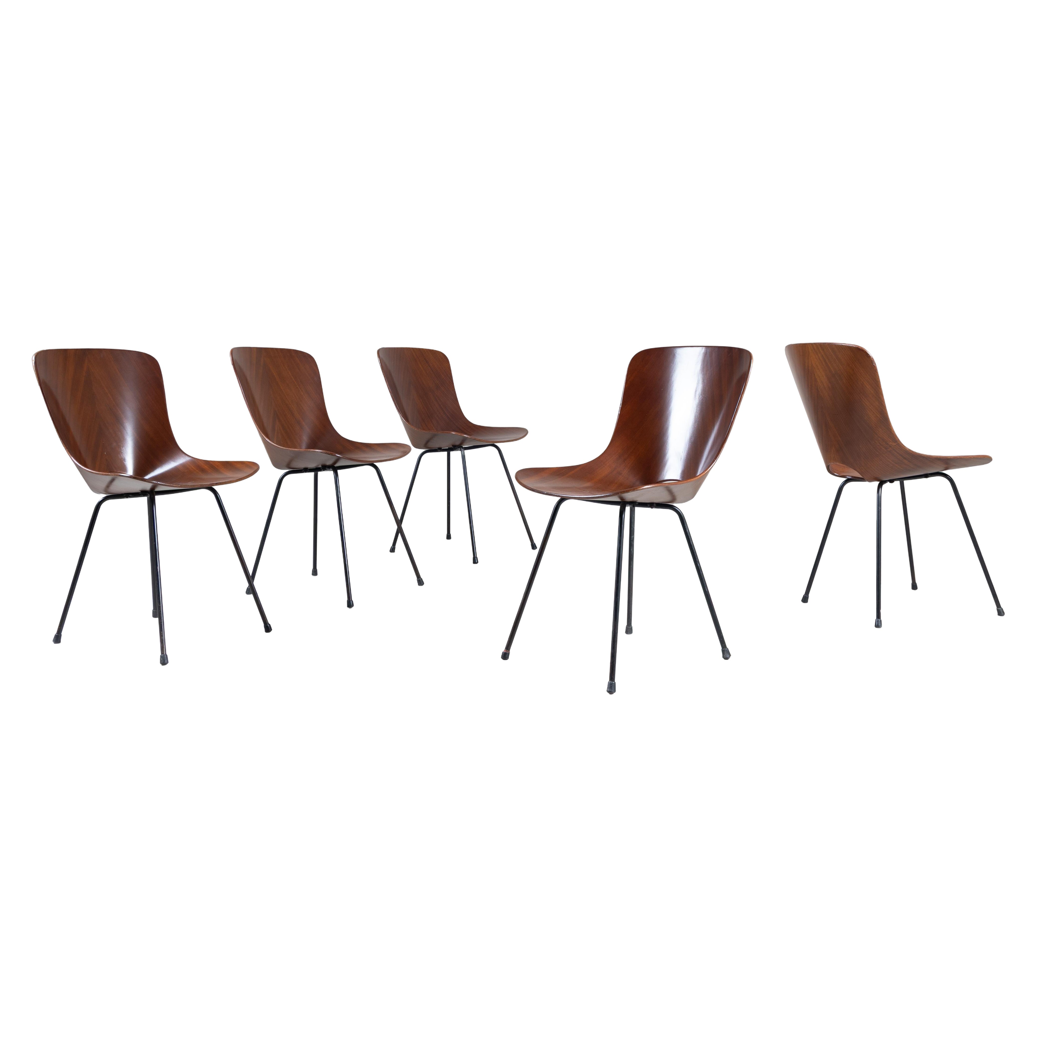 Sillas Medea Vittorio Nobili 1955, juego de 5 en venta