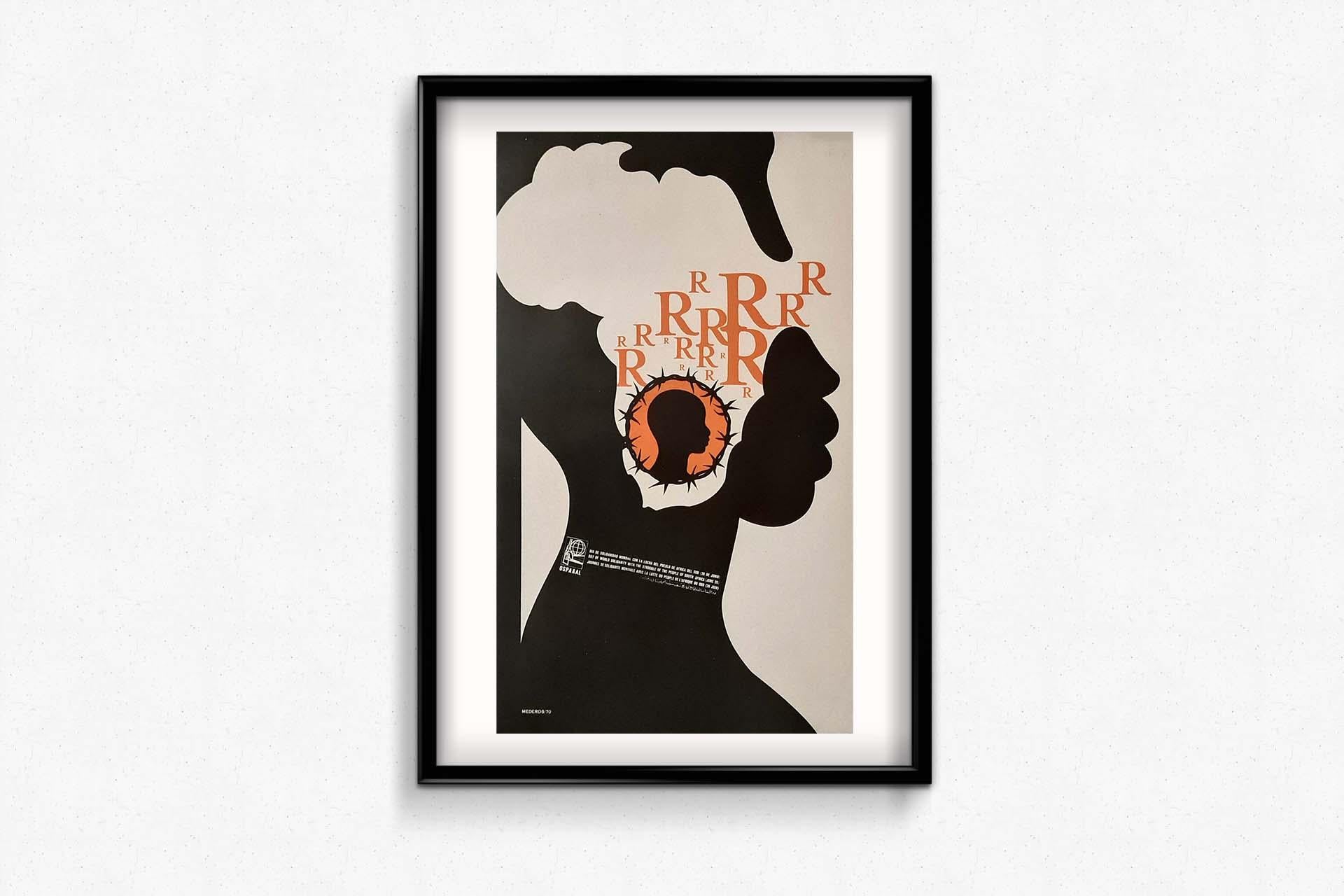 1970 OSPAAAL-Plakat – Solidarität mit dem Kampf der Menschen in Südafrika im Angebot 2