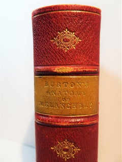 Medical: Burton's Anatomy of Melancholy, in Leather, New Edition, London, 1863