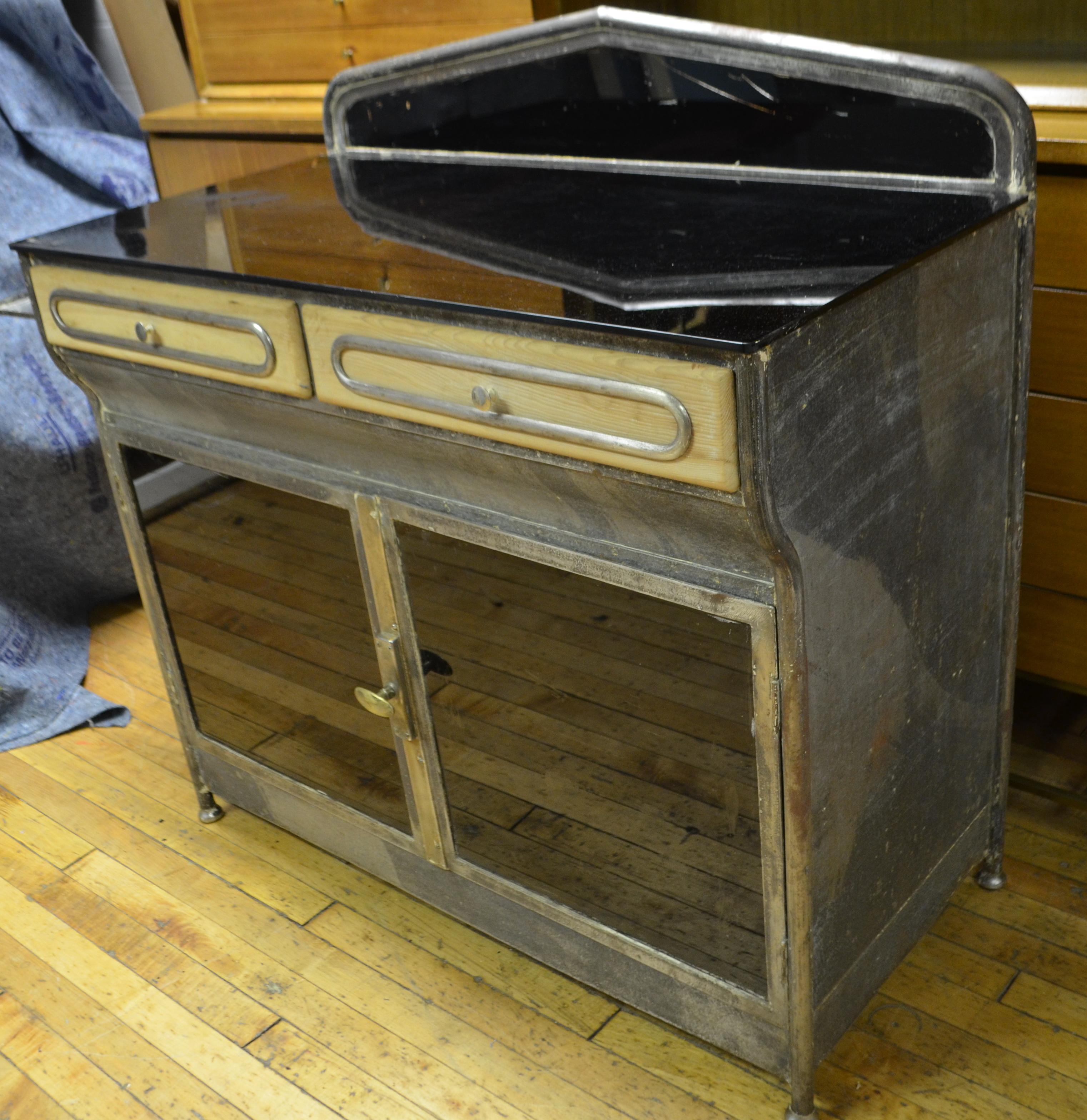 Early 20th Century Medical Cabinet from the Art Deco Period, circa 1920s For Sale