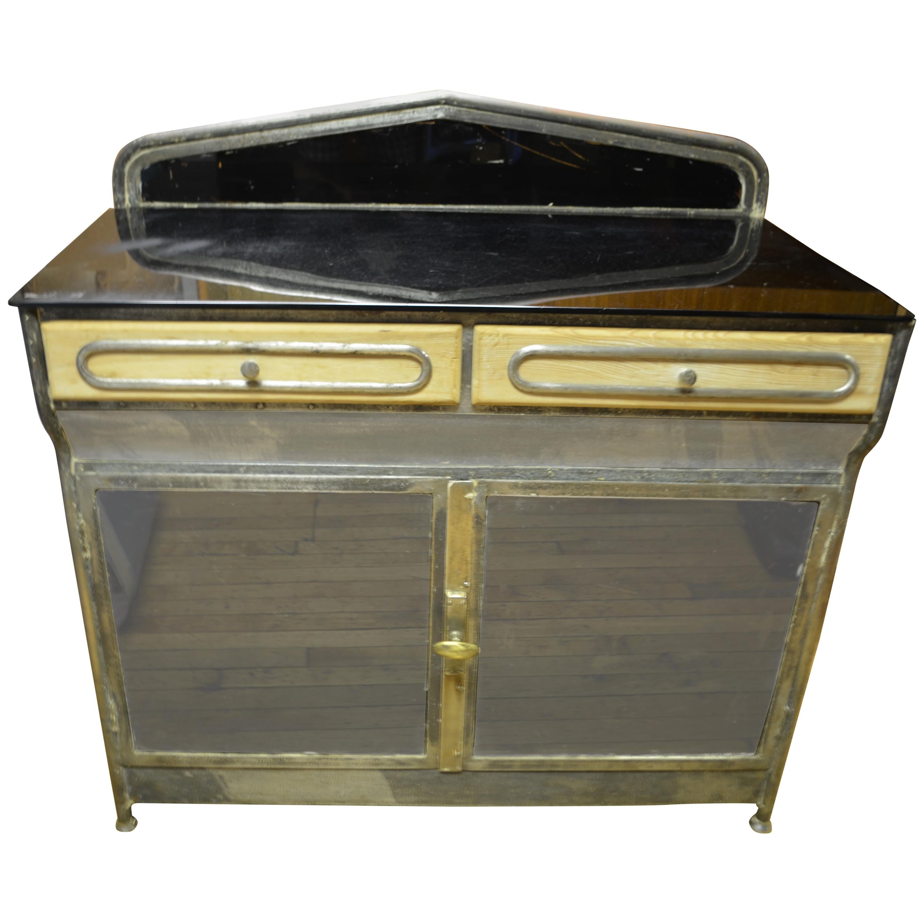 Medical Cabinet from the Art Deco Period, circa 1920s For Sale