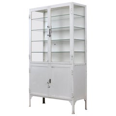 Vintage Medical Display Cabinet, 1940s