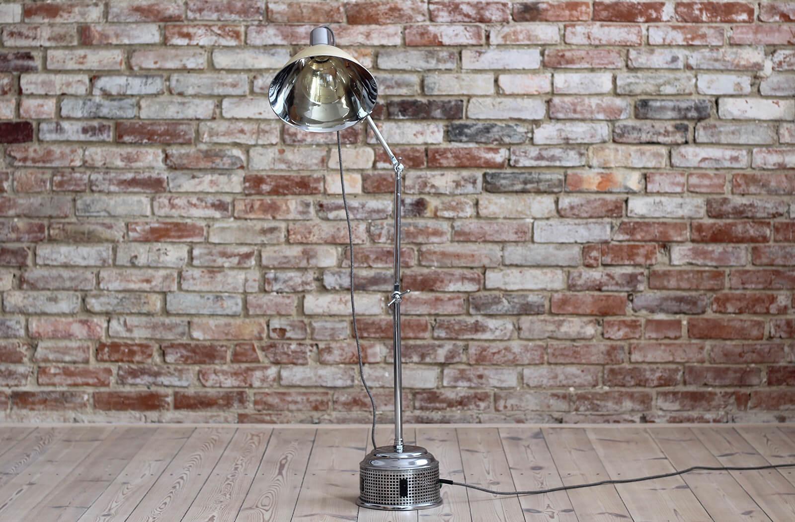 Industrial Medical Floor Lamp from Perihel, 1930s