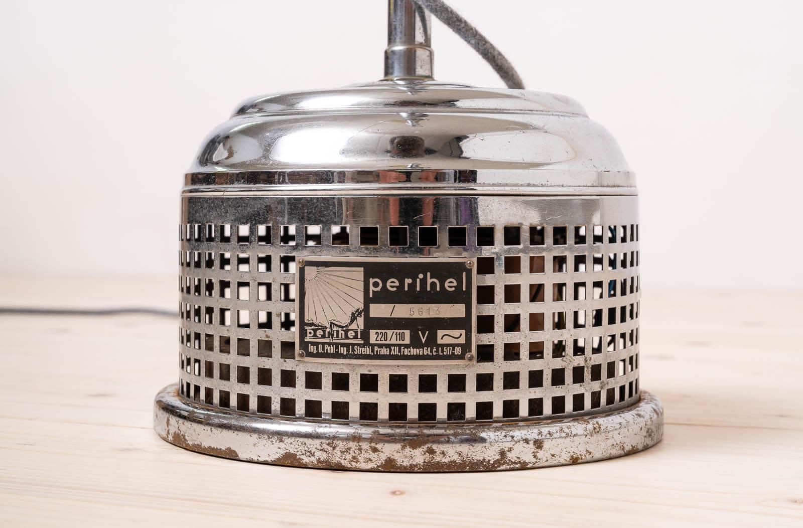 Lámpara de pie médica de Perihel, años 30, Industrial Design Aluminio en venta