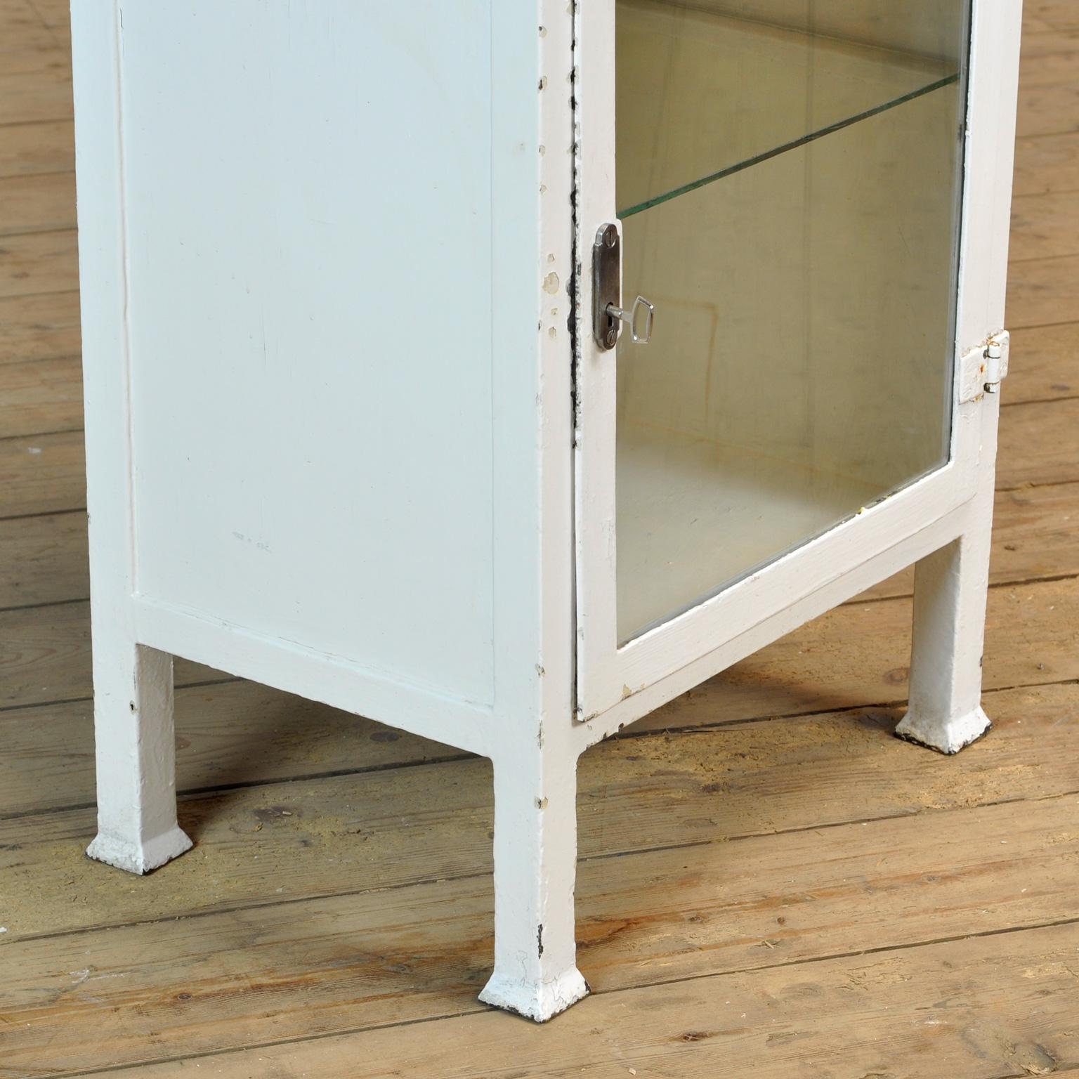 Medical Iron and Glass Cabinet, 1920s 2