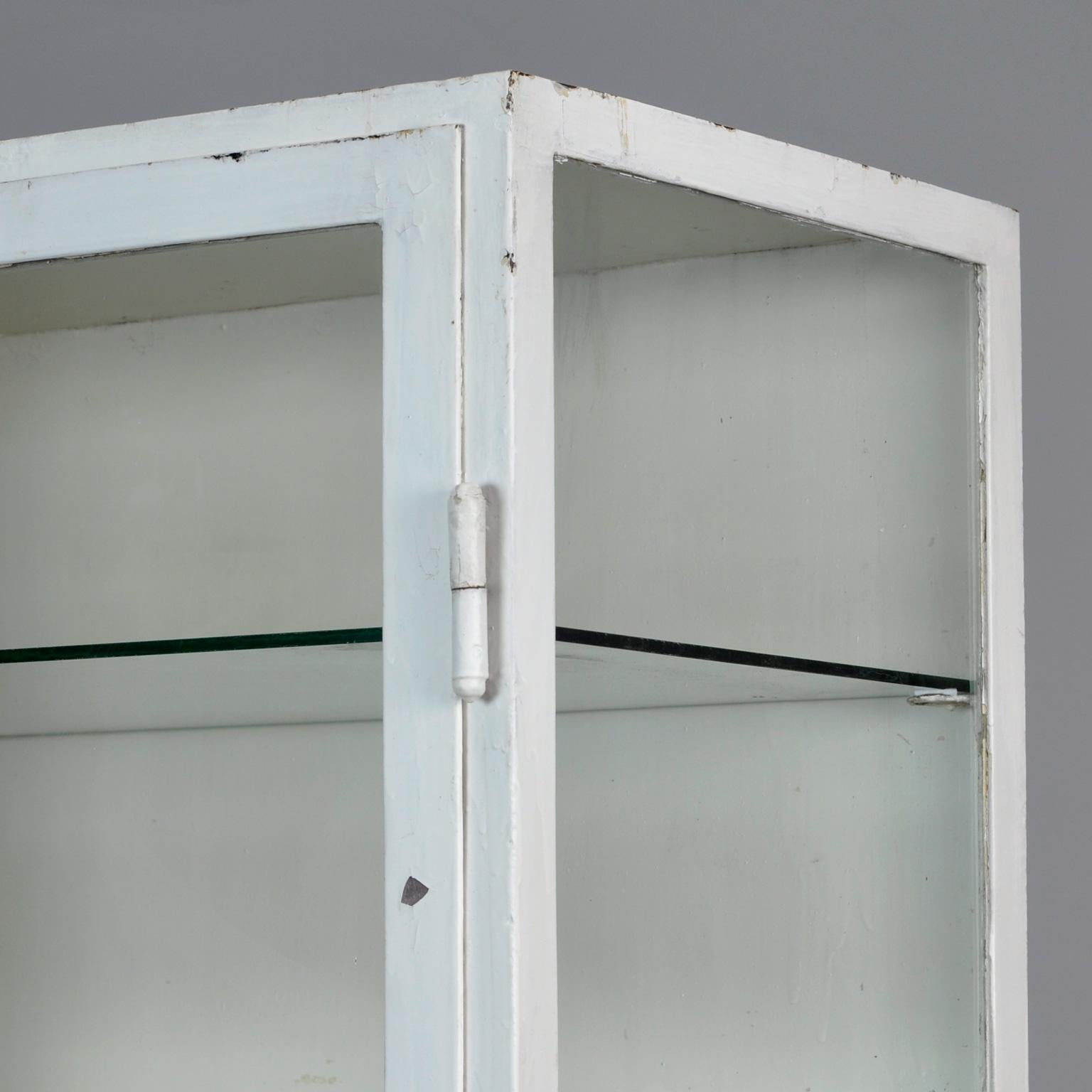 Medical Iron and Glass Cabinet, 1940s In Good Condition In Amsterdam, Noord Holland