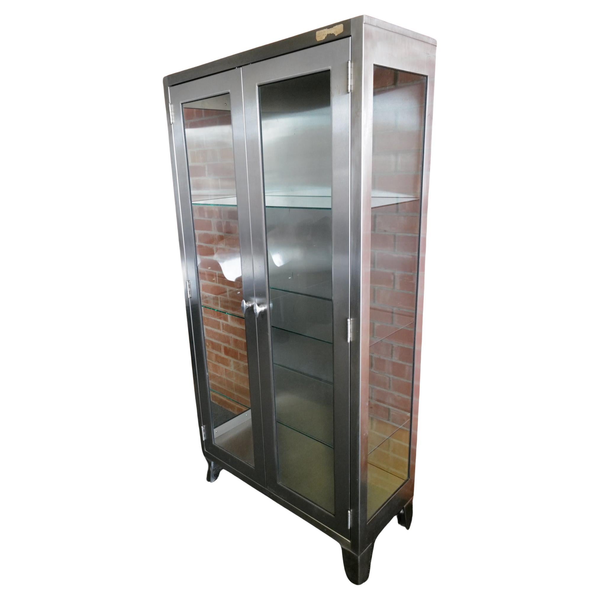 Medical Stainless Steel and Glass Cabinet