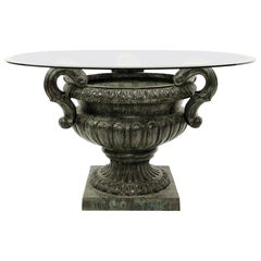 Medici Console/table in terracotta. Italy - 1970s Ø 130cm