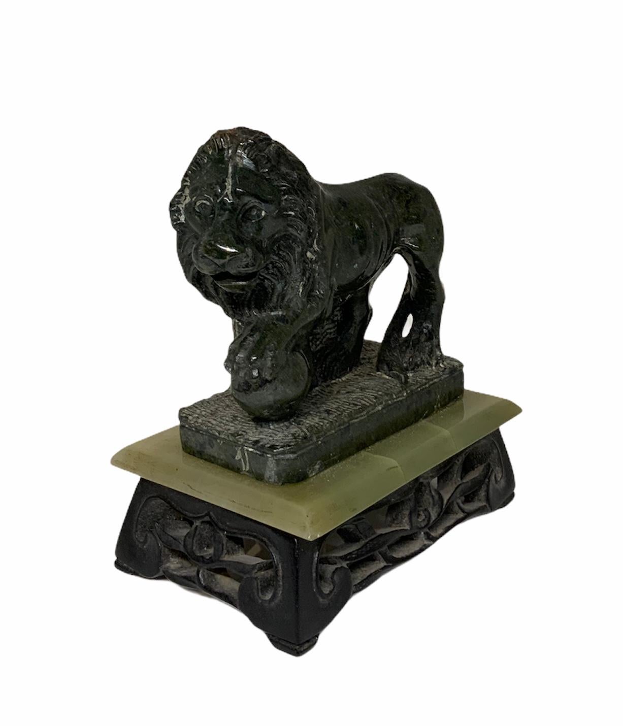 Neoclassical Medici Lion Stone Sculpture After the Antique Ones in Florence