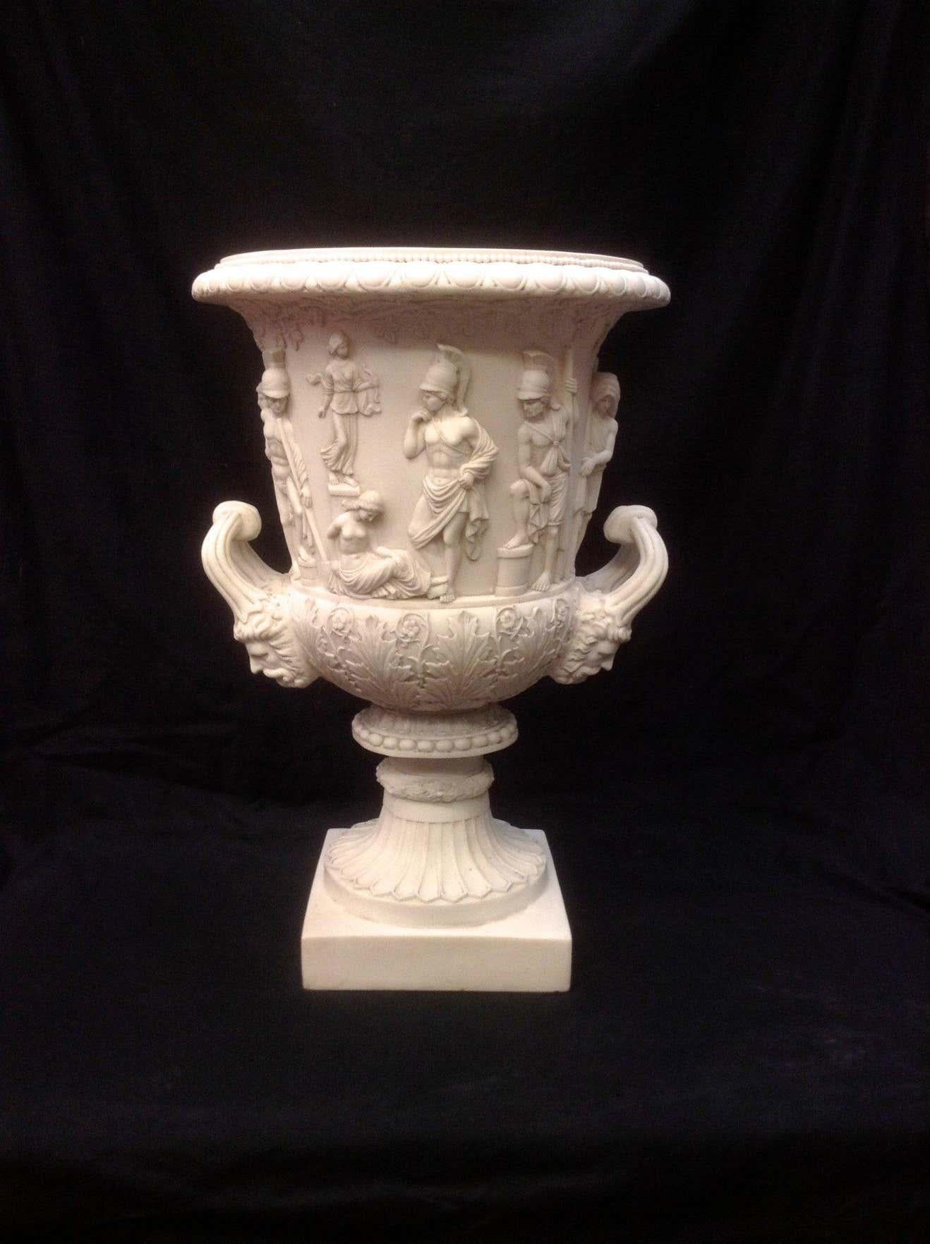 A gorgeous Medici marble vase large, 20th century.
The Medici vase.

The Medici vase, a true timeless piece of marble art, originally made in Athens in the second half of the first century AD, as decoration for the Roman market.

The vase has