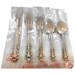 Medici New by Gorham Sterling Silver Flatware Service for 12 Set 60 Pcs Unused