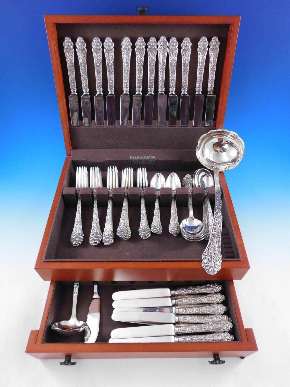 Médicis Old by Gorham service de couverts en argent sterling pour 12 personnes 75 pièces en vente 5