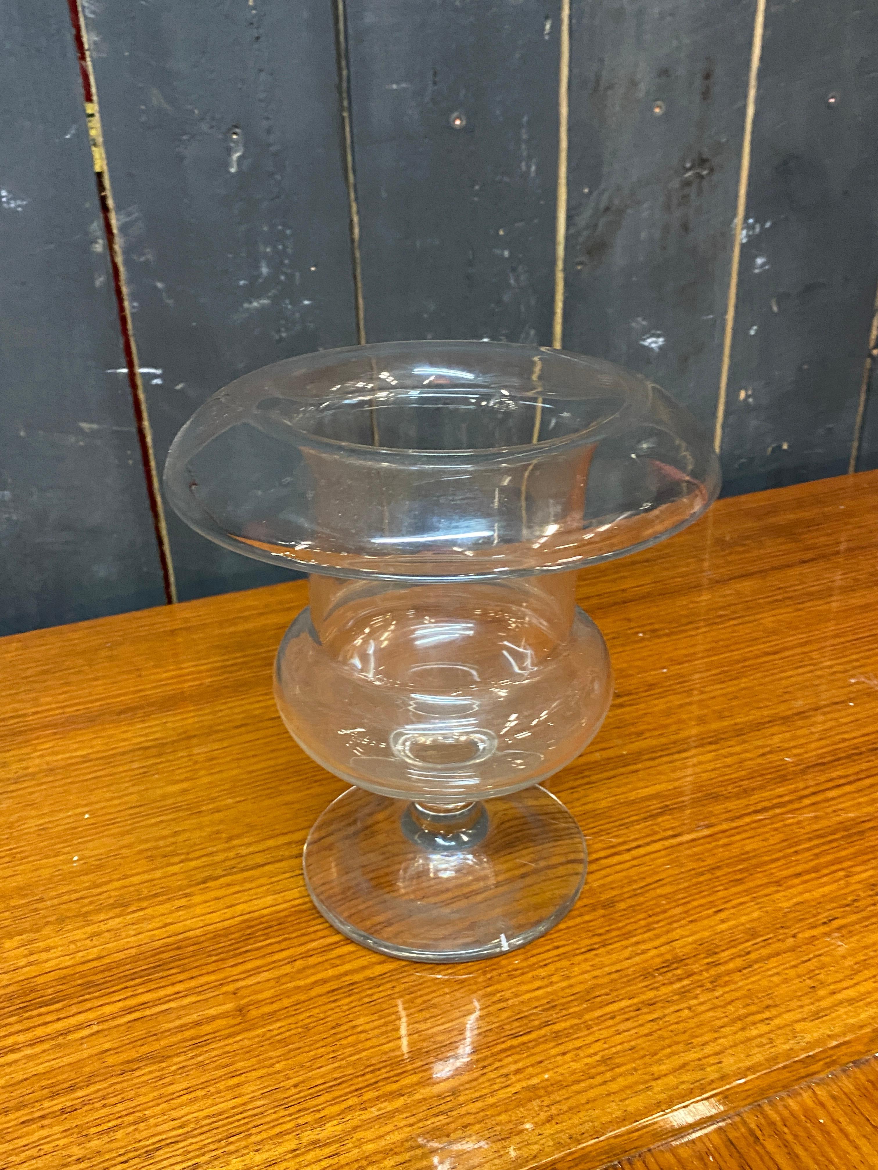 Vaso in vetro a forma di medico, circa 1950 In condizioni buone in vendita a Mouscron, WHT