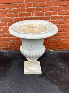 Medici-Style Large Marble Garden Urn