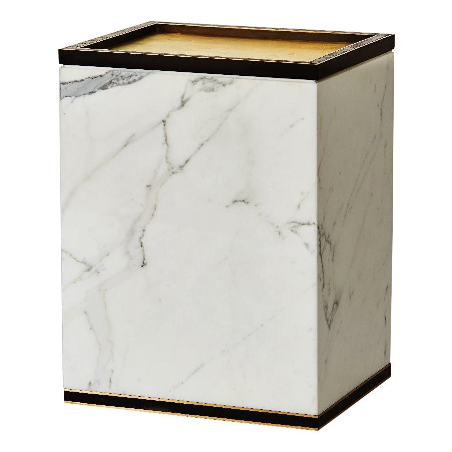 Table Medici en laiton:: chêne et marbre de Cam Crockford en vente