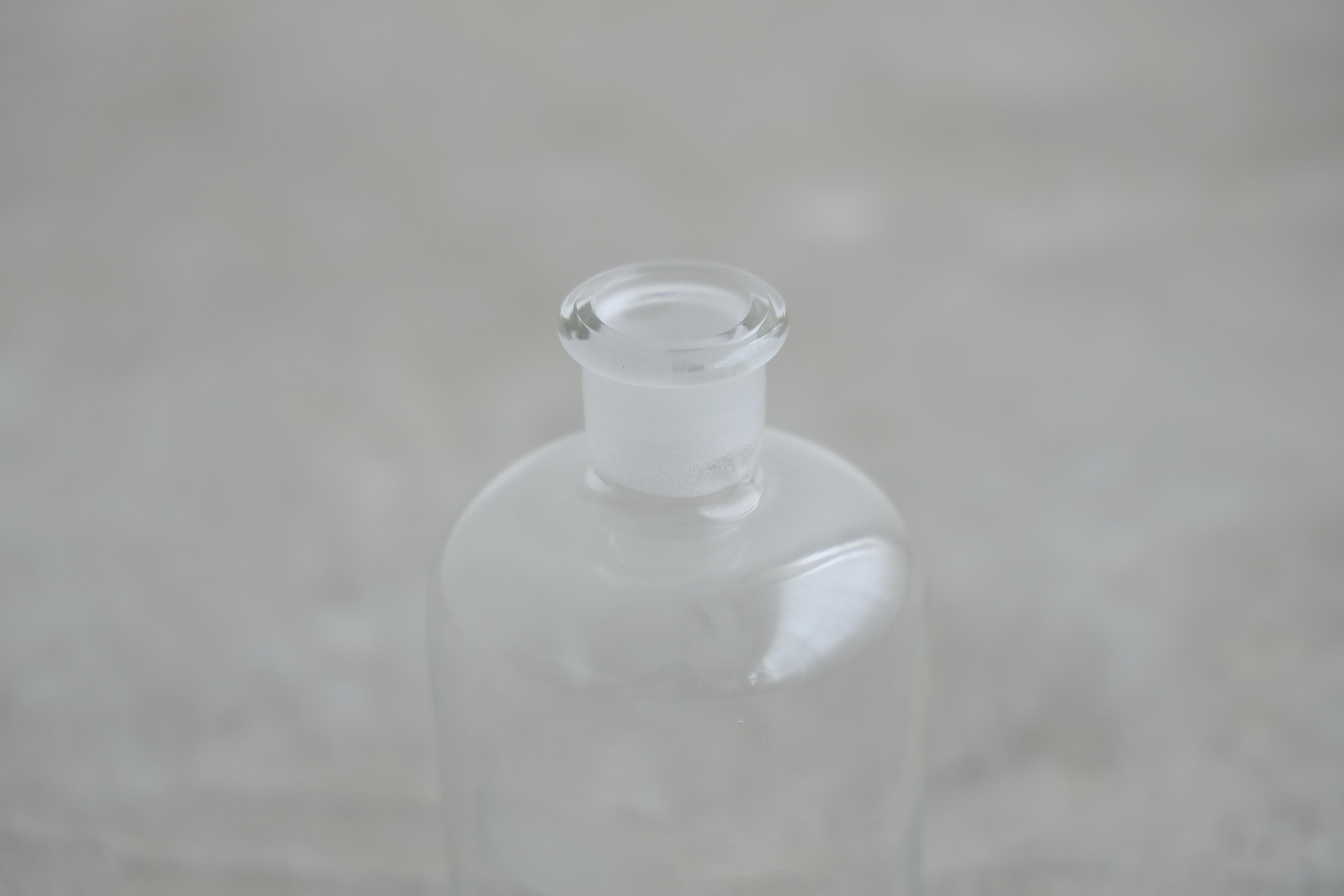 Medicine Bottle, Glass Container, Japanese antique For Sale 1
