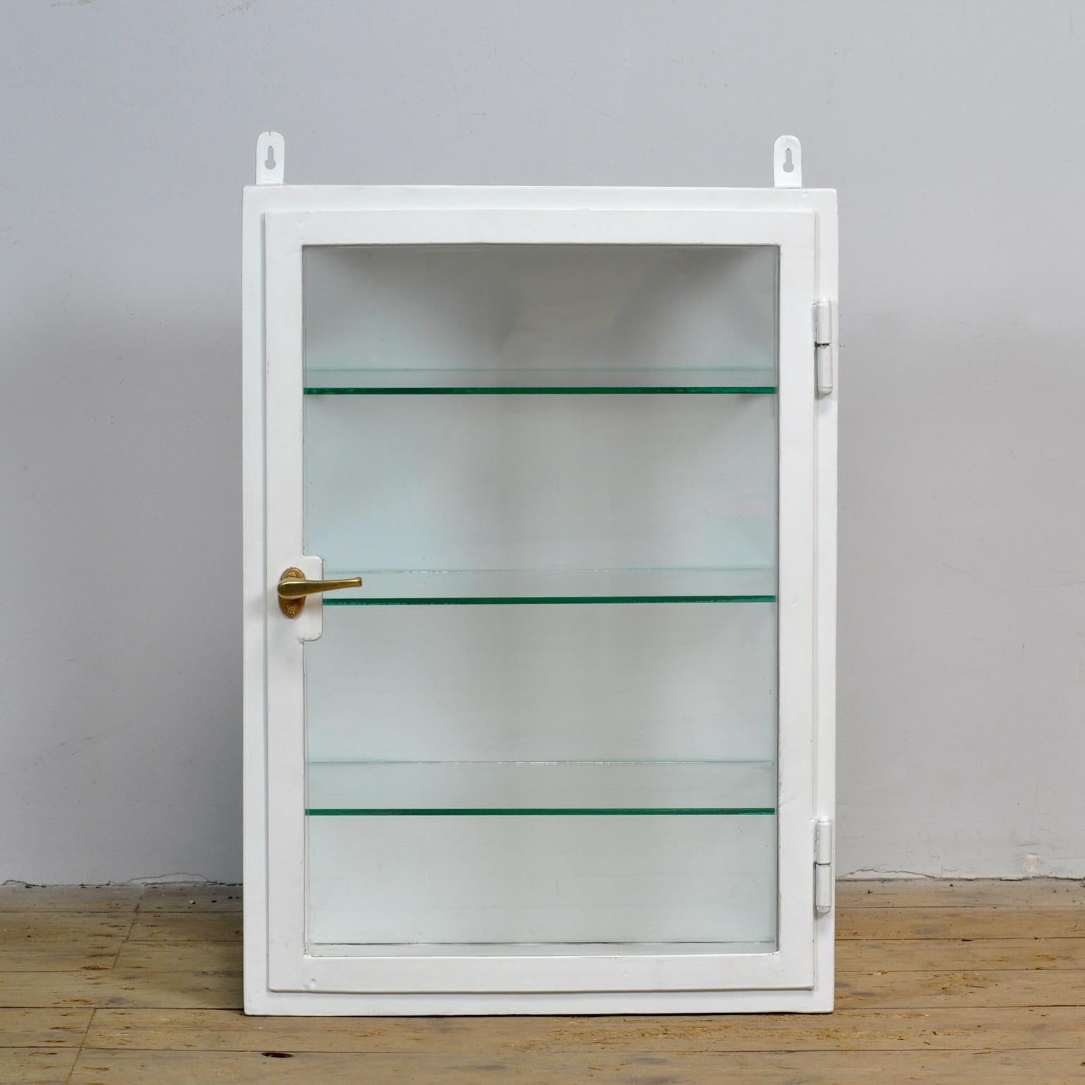 Powder-Coated Medicine cabinet, wall unit, 1930’s