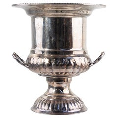 Medicis vase shaped silver-plated champagne cooler, France ca. 1950