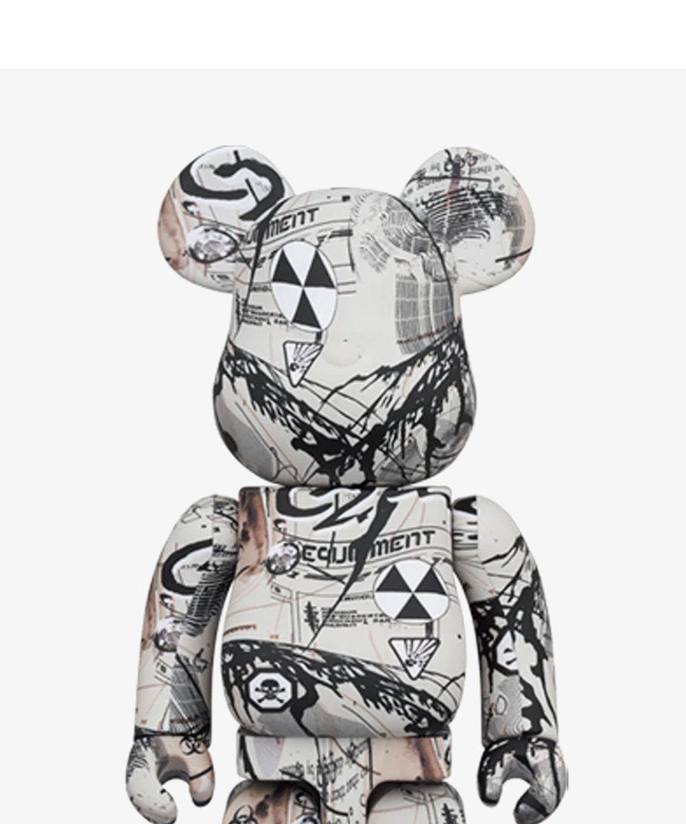 100%/400% Bearbrick Hiroki Tsukuda - Sculpture Street Art di Medicom Toy