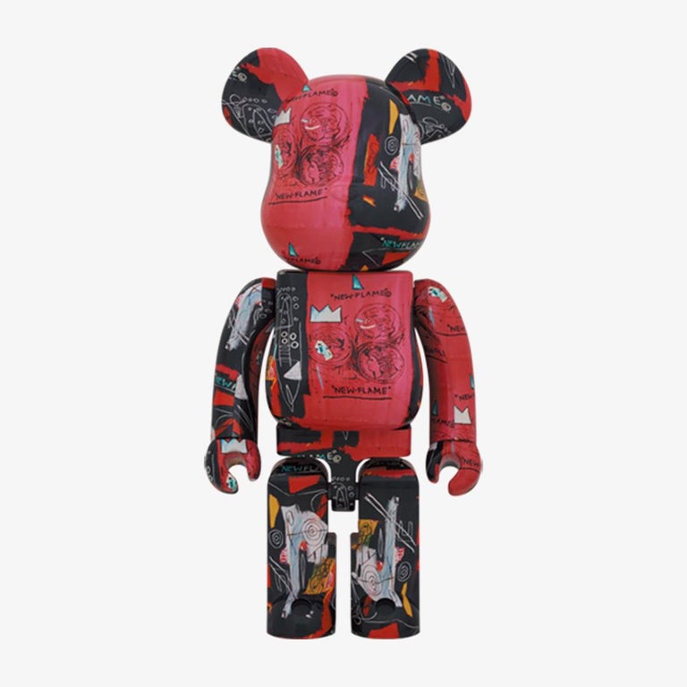 Andy Warhol X Jean-Michel Basquiat #2 Bearbrick 1000% Medicom Toy - 72cm