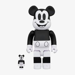 100%/400% Bearbrick Mickey Mouse (B&W Ver.)