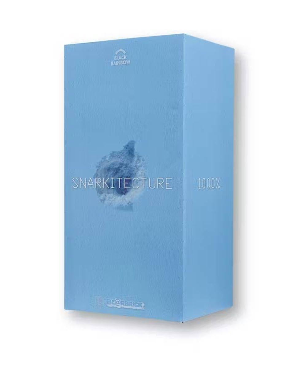 1000 % Bearbrick Snarkitecture X Blackrainbow Blue Edition de Daniel Arsham en vente 1