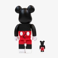 100%/400% Bearbrick Mickey Mouse (R&W 2020 Ver.)