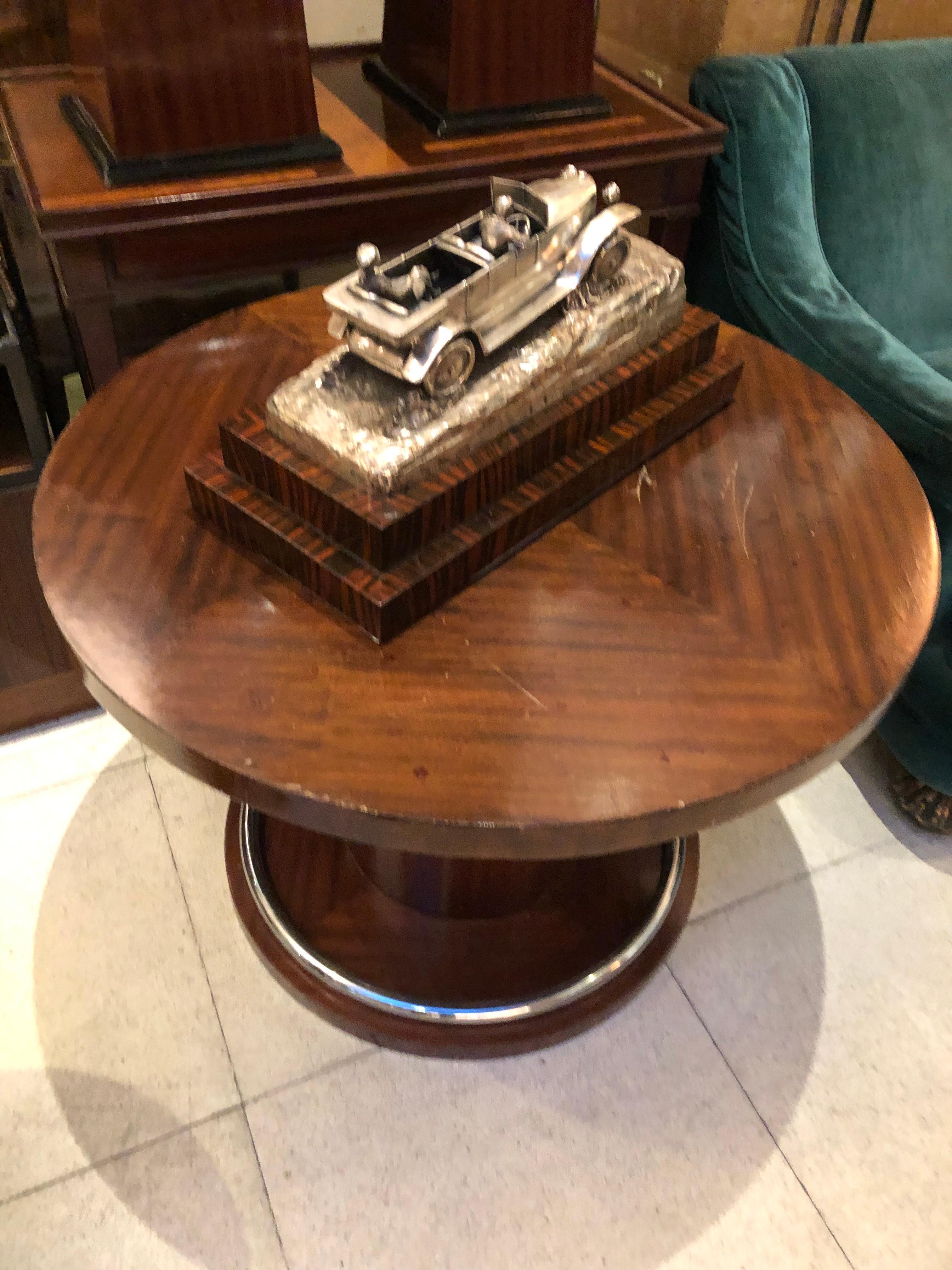 Medida: Auto-Skulptur aus Holz, signiert Argentor wien, 1920 im Angebot 8