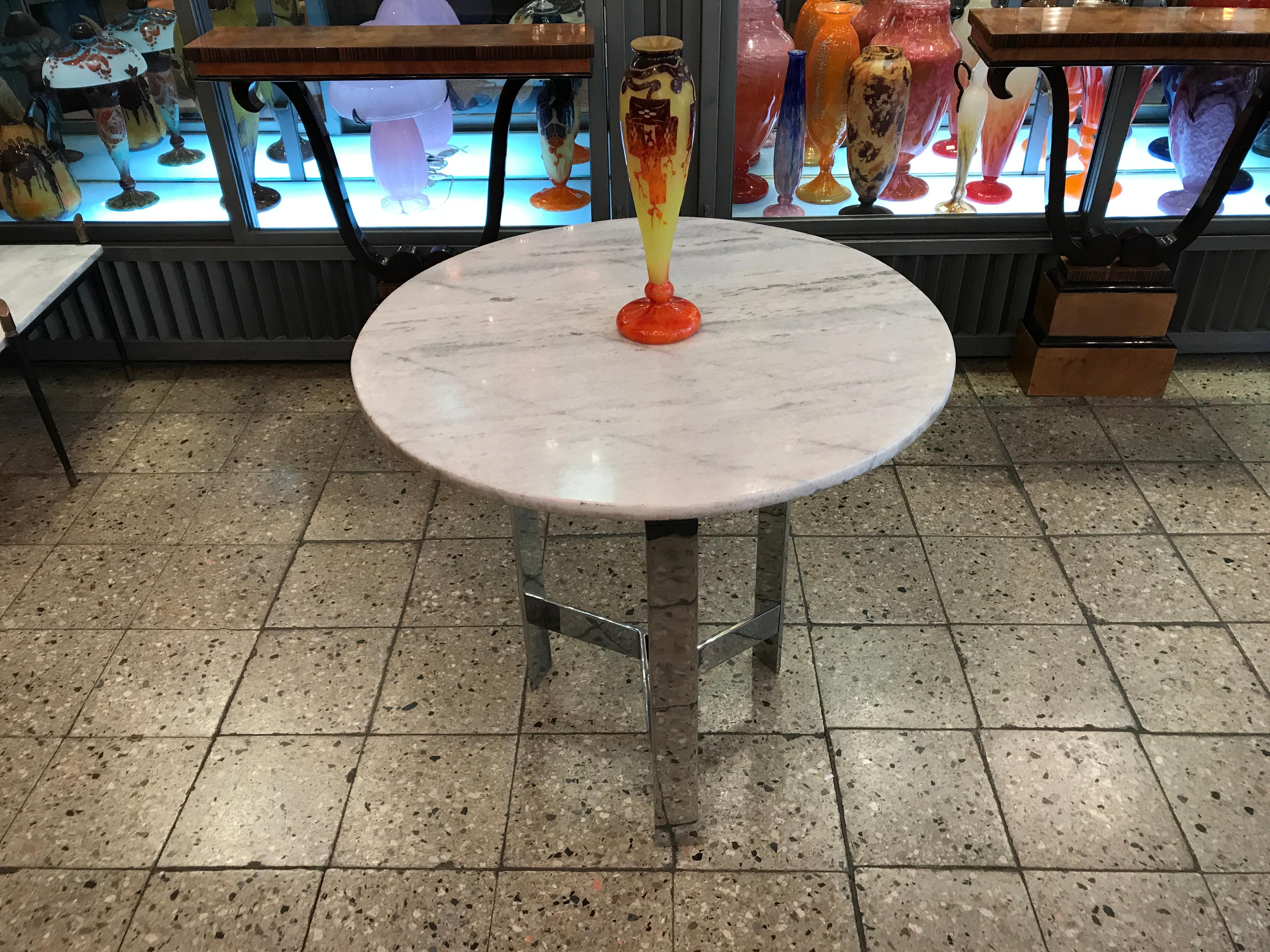 Francese Vaso, Segno: Le Verre Francais ( Frênes), Stile: Art Nouveau, Liberty in vendita