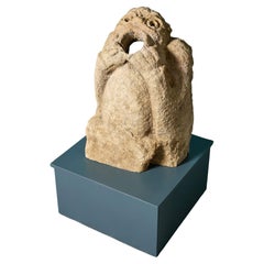 Antique Medieval 13th Century Carved Stone Gargoyle