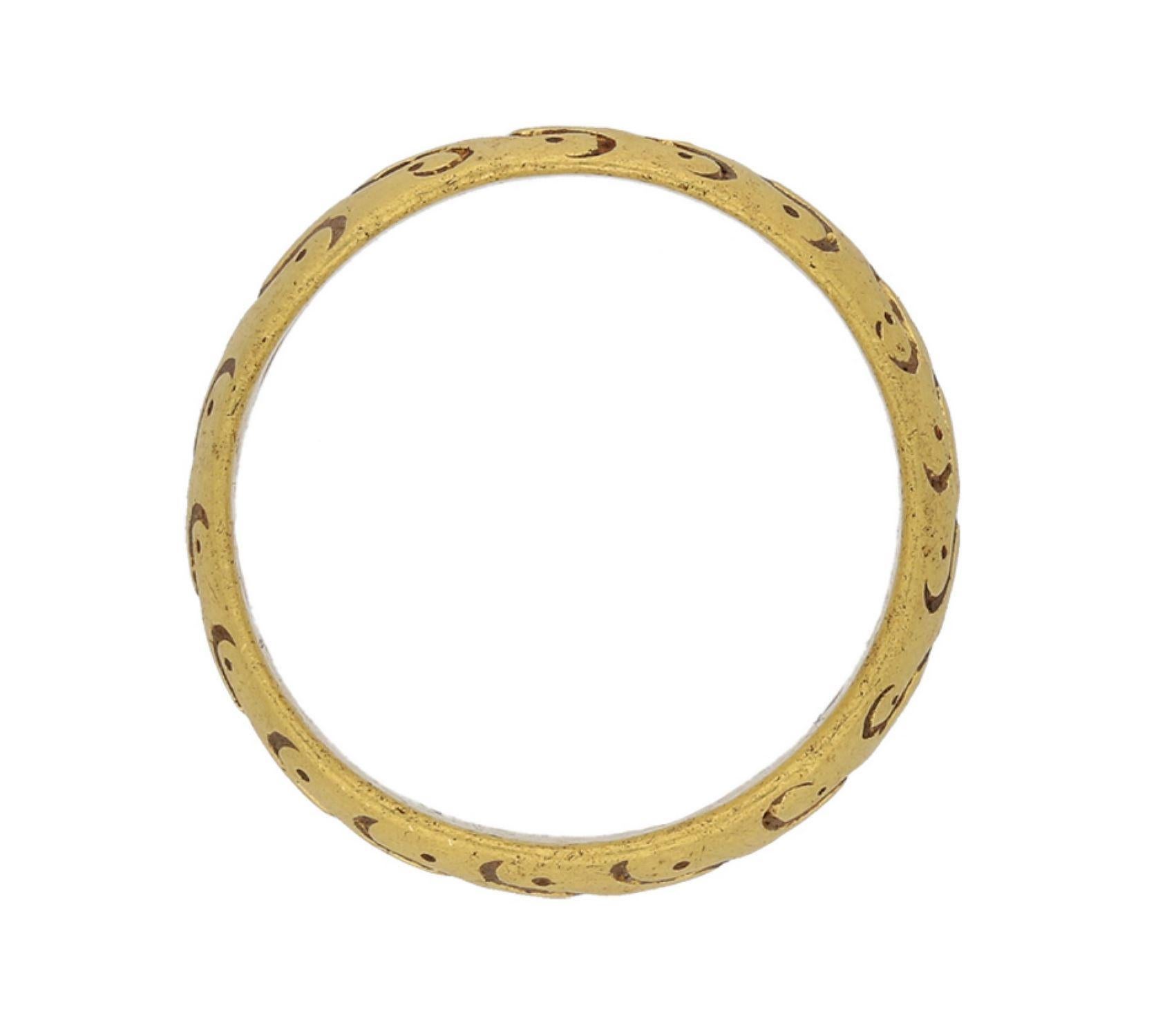 Anello amuletico medievale, circa XIV-XV secolo ADS. In condizioni buone in vendita a London, GB