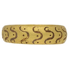 Medieval amuletic ring, circa 14th-15th century AD.