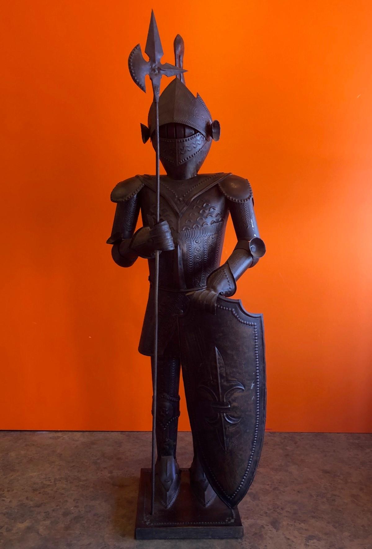 life size medieval knight statue
