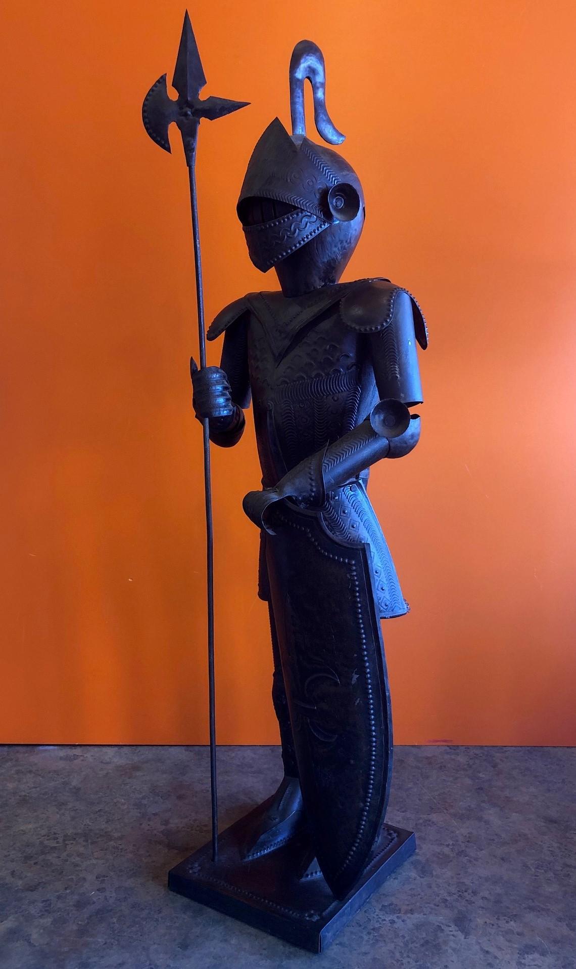 American Medieval Armoured Knight Statue