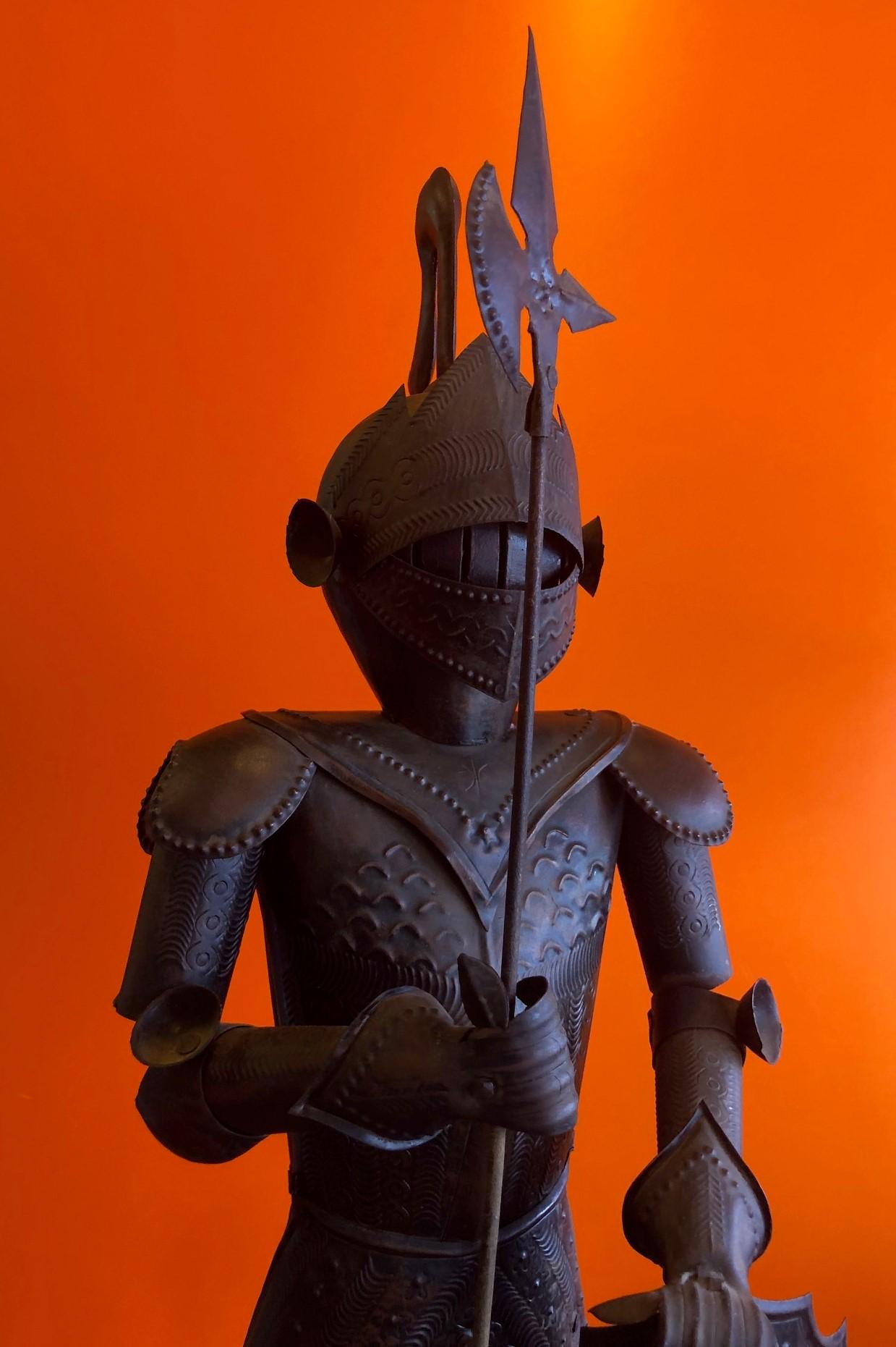 20th Century Medieval Armoured Knight Statue